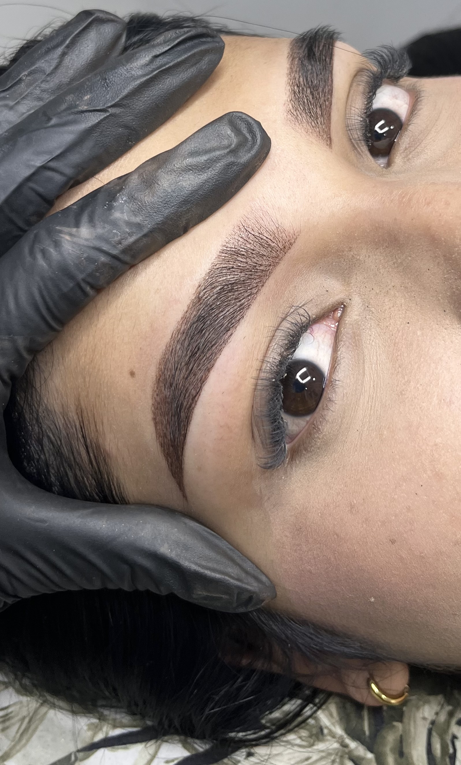 Cejas efecto polvo